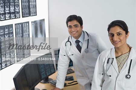 Portrait of doctors smiling