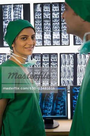 Portrait of a female surgeon smiling