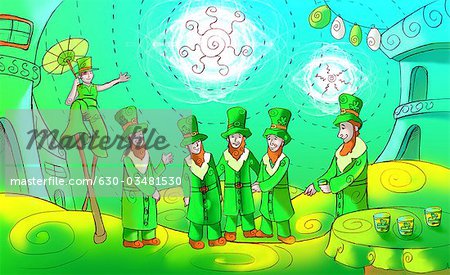 Célébration de la fête de Saint Patrick en Irlande