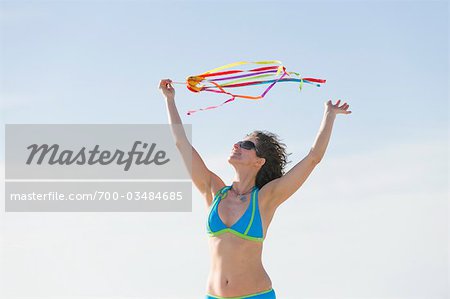 Women on Beach, Honeymoon Island, Florida, USA