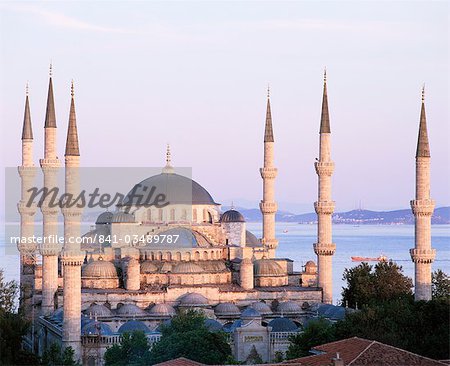 La mosquée, Site du patrimoine mondial de l'UNESCO, Istanbul, Turquie, Europe bleue