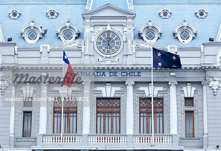 Aduana Nacional Gebäude, Plaza Sotomayor, Valparaiso, UNESCO World Heritage Site, Chile, Südamerika