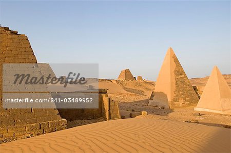 Pyramids of Meroe, Sudan, Africa