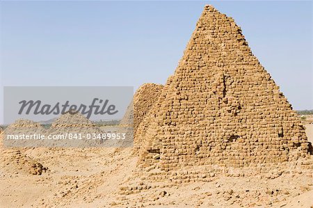 Pyramids of Nuri, Kingdom of Meroe, Sudan, Africa