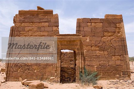 Temple of Apademak (the lion-god), erected in the 1st century AD by King Natekamani, Old Temple of Naga, The Kingdom of Meroe, Sudan, Africa