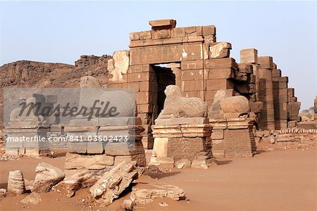 Le Temple d'Amon, un des temples méroïtique Naqa, Soudan, Afrique du