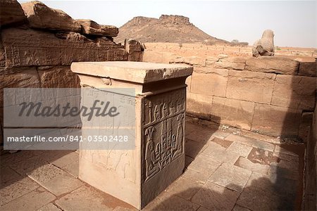 Le Temple d'Amon, un des temples méroïtique Naqa, Soudan, Afrique du