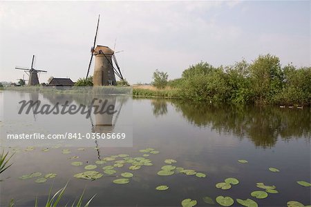 Kinderdijk moulins à vent, Hollande, Europe