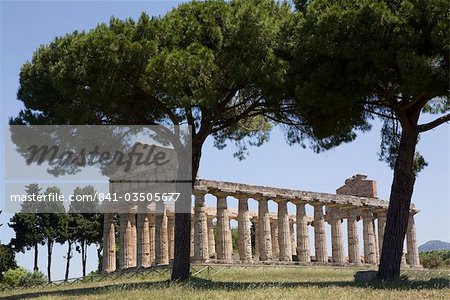 Tempel des Neptun, Paestum, UNESCO World Heritage Site, Campania, Italien, Europa