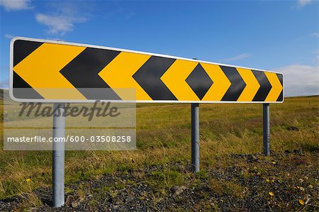 Road Sign, Vik, South Iceland, Islande Road Sign, Vik, South Iceland, Islande