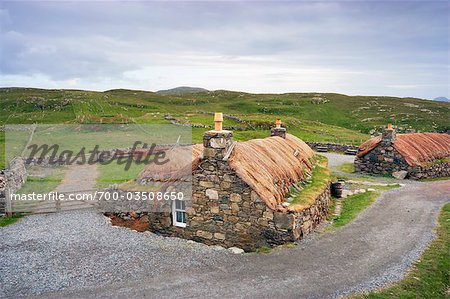 Black House Village, Garenin, Isle of Lewis, Écosse