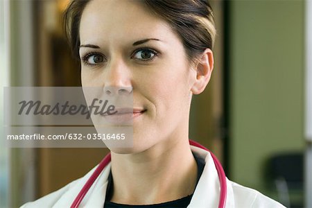 Femme médecin, portrait