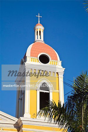 Cathédrale de Grenade, parc Colon (Central Park), Granada, Nicaragua, Amérique centrale
