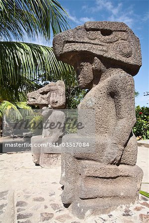 Ancient statues, Altagracia, Ometepe Island, Nicaragua, Central America