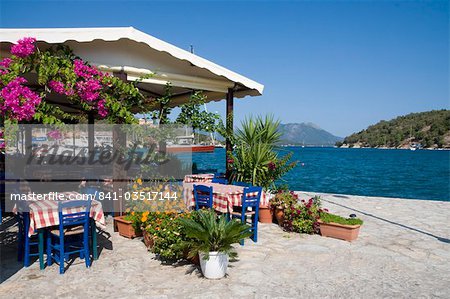 Taverna, Vathi, Meganisi, Ionian Islands, Greek Islands, Greece, Europe