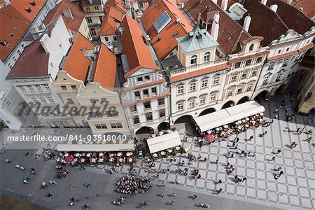 Vue depuis la mairie tour de Old Town Square, Old Town, Prague, République tchèque, Europe