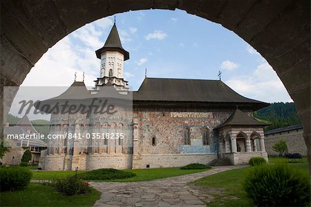 Monastère de Sucevita, patrimoine mondial UNESCO, Bucovine, Roumanie, Europe