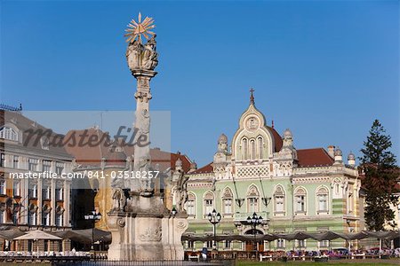 Unirii square, Timisoara, Roumanie, Europe