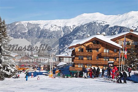 Courchevel 1850 Skigebiet in der drei-Täler (Les Trois Vallees), Savoie, französische Alpen, Frankreich, Europa