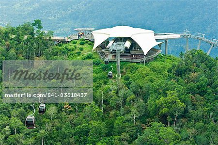 Canopée téléphérique tour, l'île de Langkawi, en Malaisie, l'Asie du sud-est, Asie