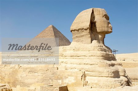 Sphinx, Giza, UNESCO World Heritage Site, in der Nähe von Kairo, Ägypten, Nordafrika, Afrika