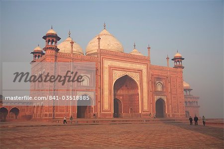 Mosquée à côté de Taj Mahal, Agra, Uttar Pradesh, Inde, Asie