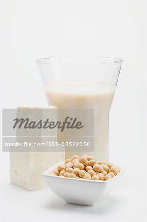 Tofu, lait de soja et de graines de soja