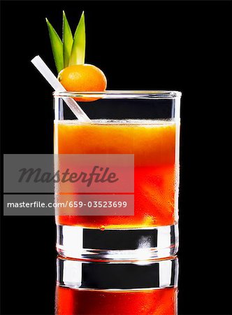 An orange cocktail