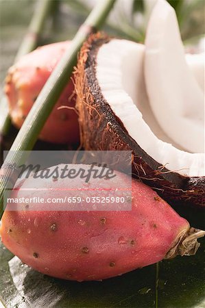 Prickly pears and coconut