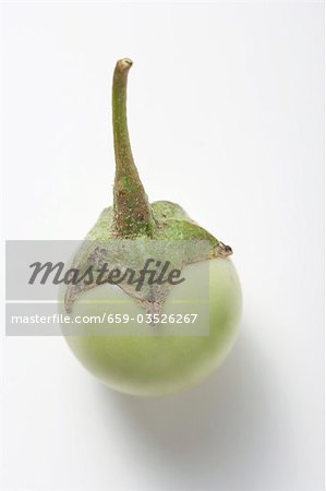 Un mini-aubergine vert