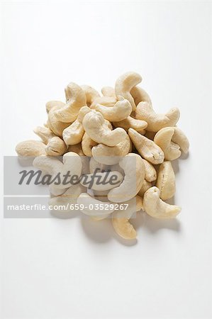 A heap of cashew nuts