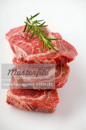 Beef with rosemary