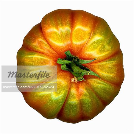 Beefsteak tomato from above