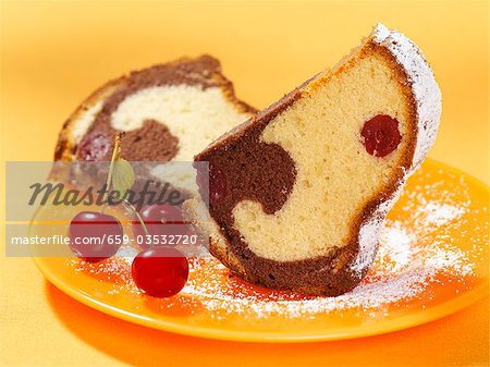 Cappuccino marble cake