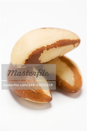 Three Brazil nuts