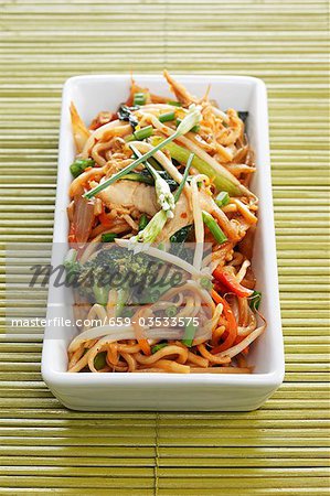 Fried noodles with vegetables (Thailand)