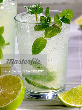 Mojito with fresh mint