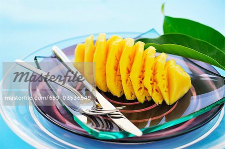 Attractively carved Thai pineapple
