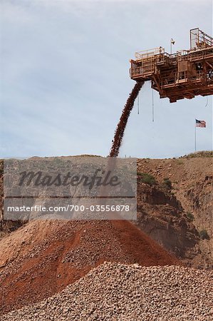 Open Pit Copper Mine, Clifton, Greenlee County, Arizona, USA