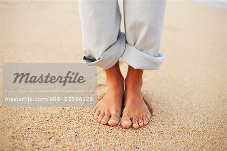 Pieds de la femme, Baja California Sur, Mexique