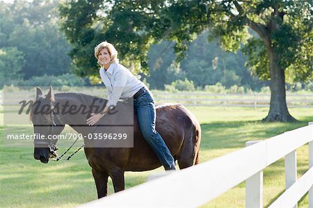 Woman Horseback Riding