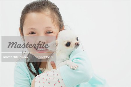 Chihuahua And Girl