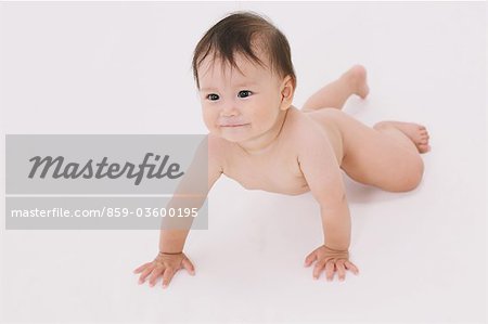 Baby Lying On Front