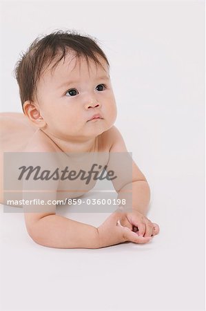 Baby Lying On Front