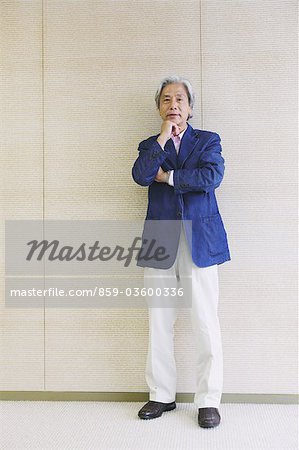 Businessman Wearing Casual Suit