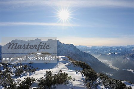 View over Steinplatte, Loferer Steinberge, Tyrol, Austria