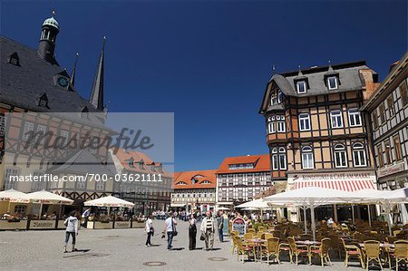 Town Hall Market Square, Wernigerode, Harz, Saxony Anhalt, Germany