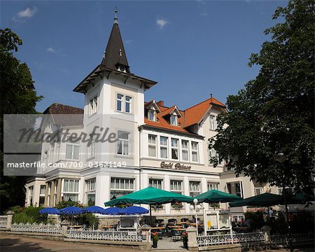 Historisches Gebäude in Bad Harzburg, Landkreis Goslar, Harz, niedrigere Sachsen