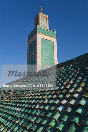 Grand Mosque, View From Medersa Bou Inania, Meknes, Morocco