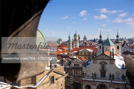 Vieille ville vue depuis Charles Brige, Prague, République tchèque